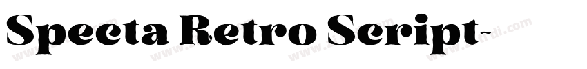 Specta Retro Script字体转换